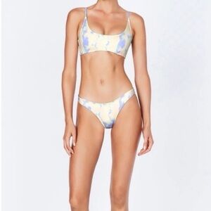 Triangl Swimwear Blue and Yellow Bikini